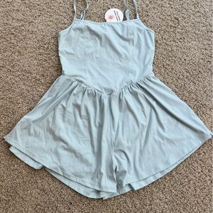 Light blue athletic romper